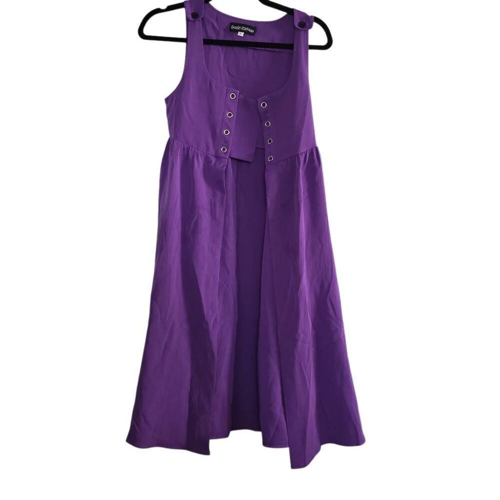 Scarlett Darkness Girls Size 8Y Purple Lace Up Grommet Dress